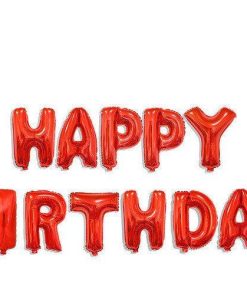 Напис "Happy Birthday " червона