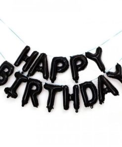 Напис "Happy Birthday " чорна