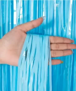 Шторка з дощику блакитна-бейбі