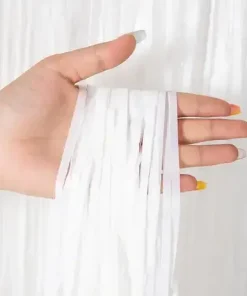 Шторка з дощику білий