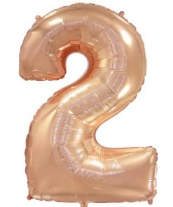 Кулька-цифра “2” рожеве золото