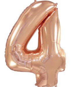 Кулька-цифра “4” рожеве золото