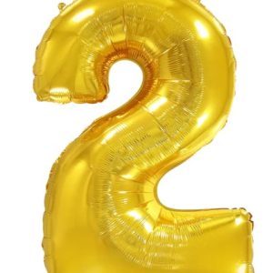 Кулька-цифра “2” золото