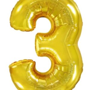 Кулька-цифра “3” золото