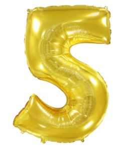 Кулька-цифра “5” золото