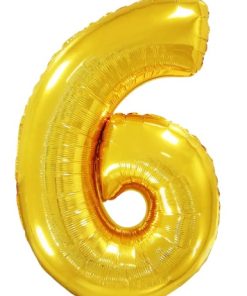 Кулька-цифра “6” золото