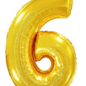 Кулька-цифра “6” золото