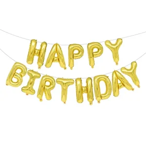Напис "Happy Birthday " золото