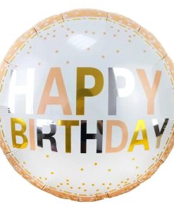 kzsm_en0047  "Happy Birthday" персиковий