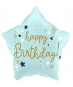 kzsm_en0062 "Happy birthday" блакитна 18"(45см)