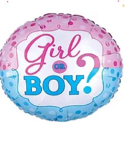 Фольгований круг , гендер паті "Girl or Boy ?" II